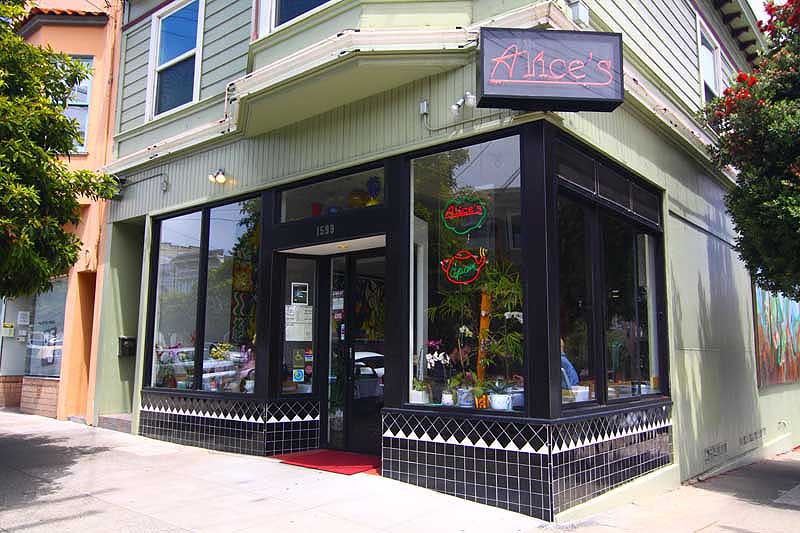 Alice's Restaurant in San Francisco's Noe Valley